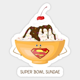 Super Bowl Sundae Sticker